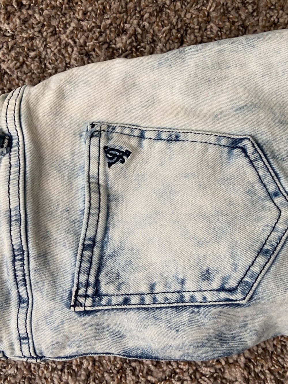 Acid Wash Distressed Skinny Jeans - Picture 3 of 5